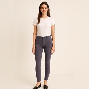 Joe’s Jeans Flawless “The Icon” Suede Feel Mid Rise Skinny Ankle Pants – Size 28